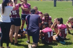 Tackling coach Rob Sheekey passes on some handy tips