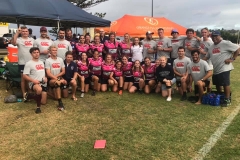 The combined mens and women's teams from the Kiama 7s.